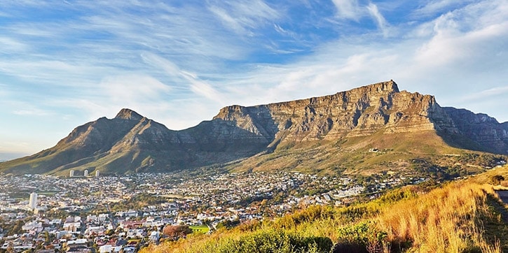 Table mountain a Cape Town